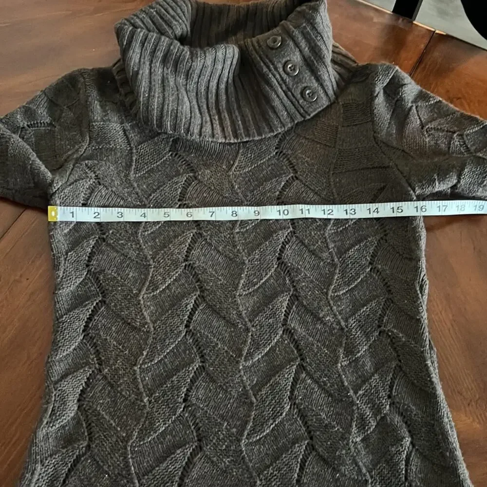 Worthington Brown Cowl Neck Tunic Sweater Woman's Size Small Y2K